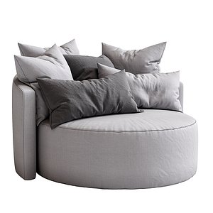 3D model cosy armchair papadatos