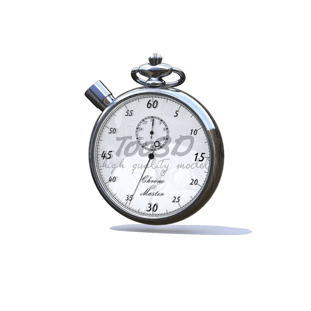 Chrono Stop Stopwatch 3D Model - TurboSquid 1197401