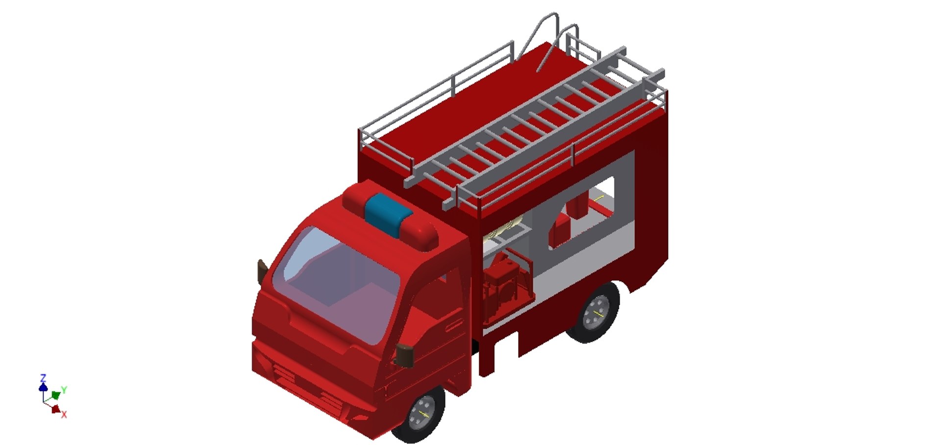 Mini Firecar 3D Model - TurboSquid 1427269