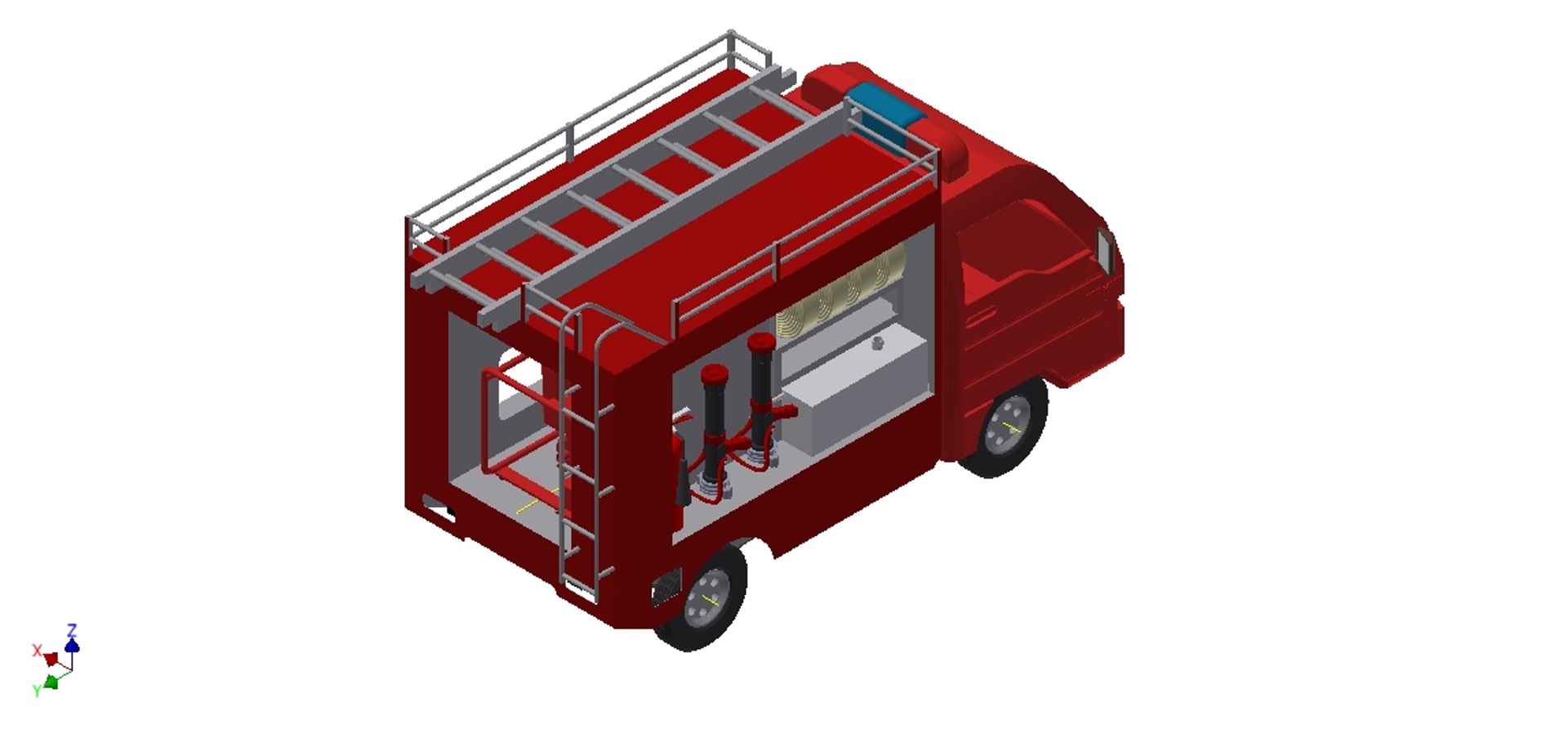 Mini Firecar 3D Model - TurboSquid 1427269
