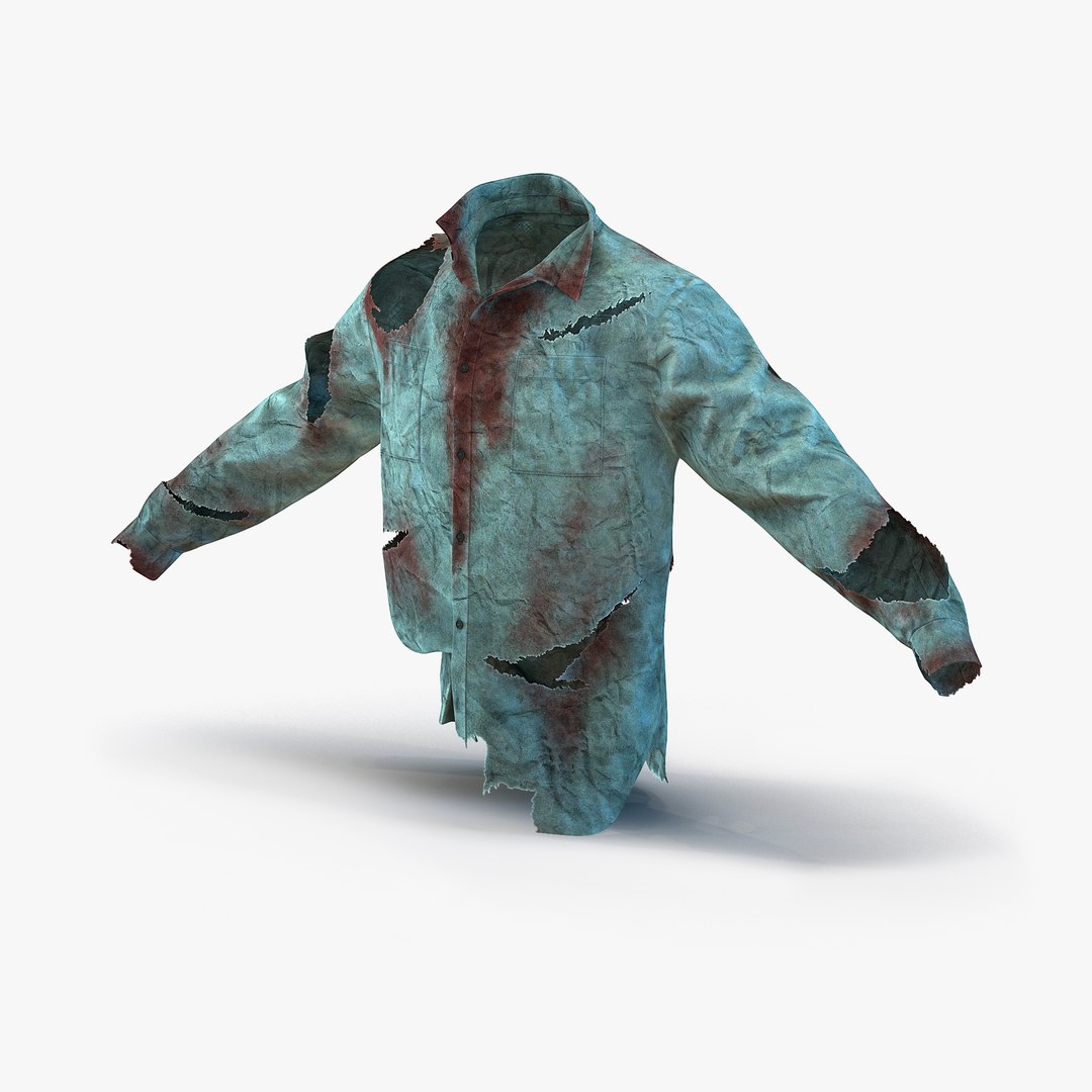 Bloody Shirt 3D Model 3D model preview