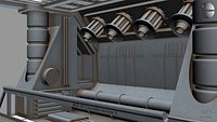 Sci-fi Corridor section 3
