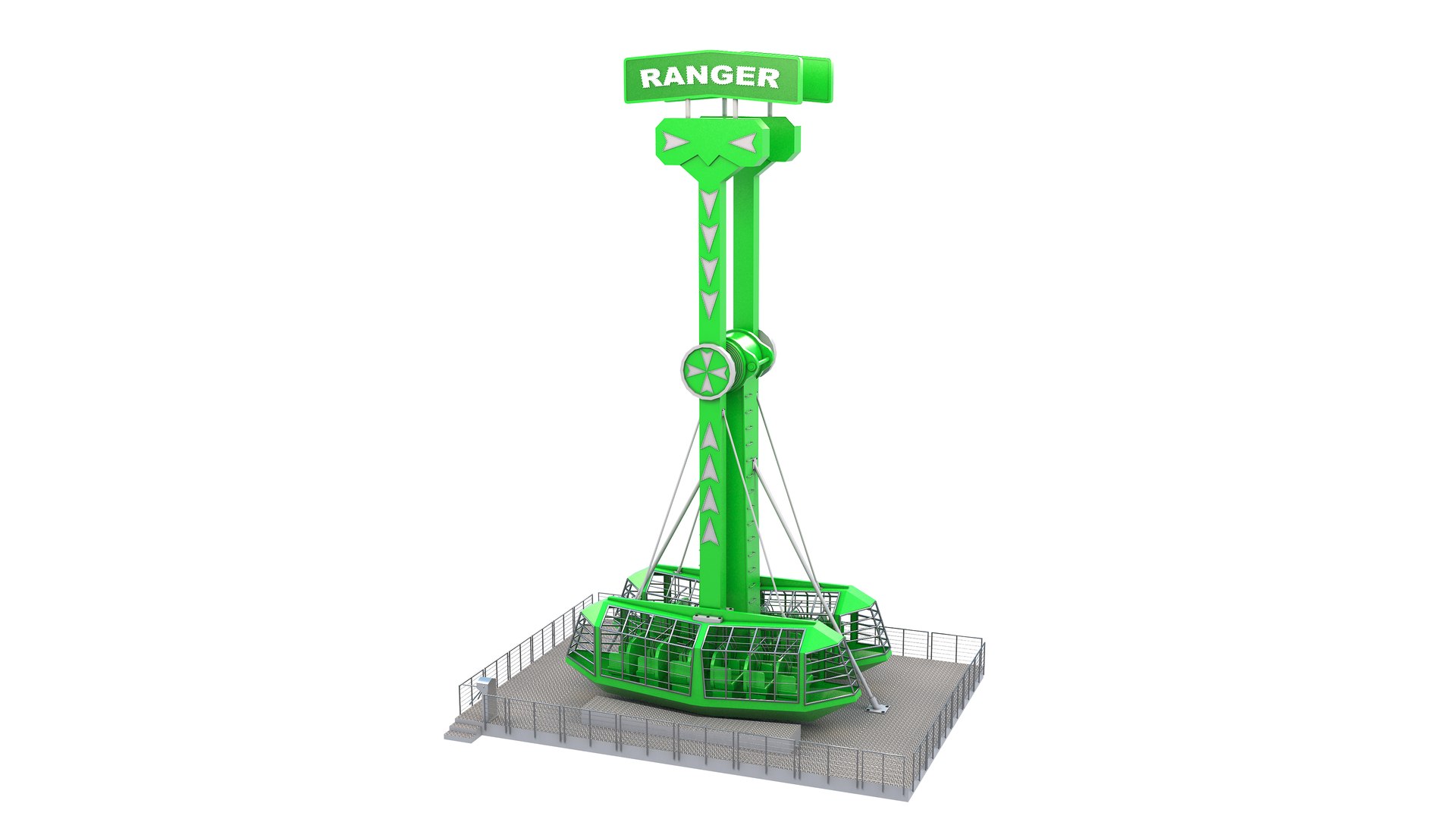 3D Ranger Ride - Green Model - TurboSquid 1923055