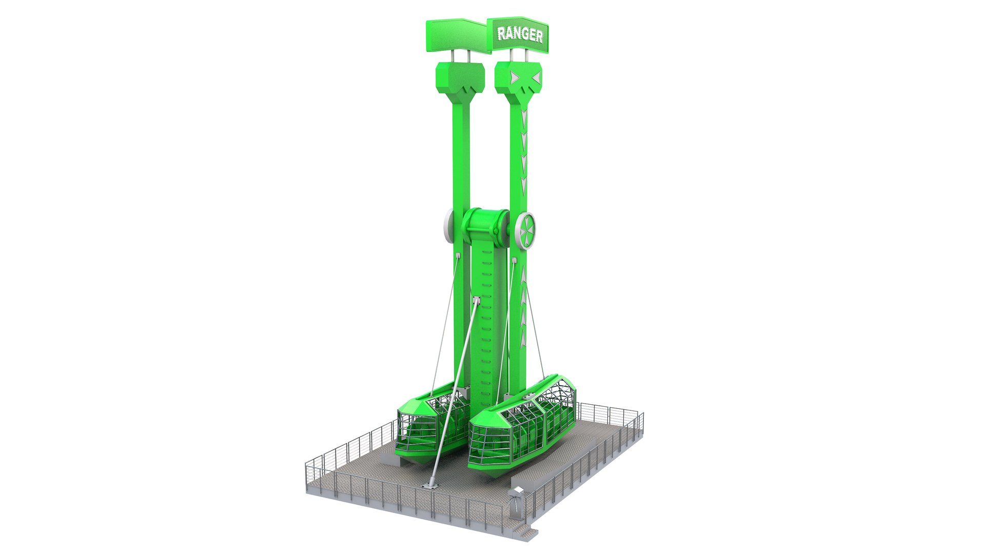 3D Ranger Ride - Green Model - TurboSquid 1923055
