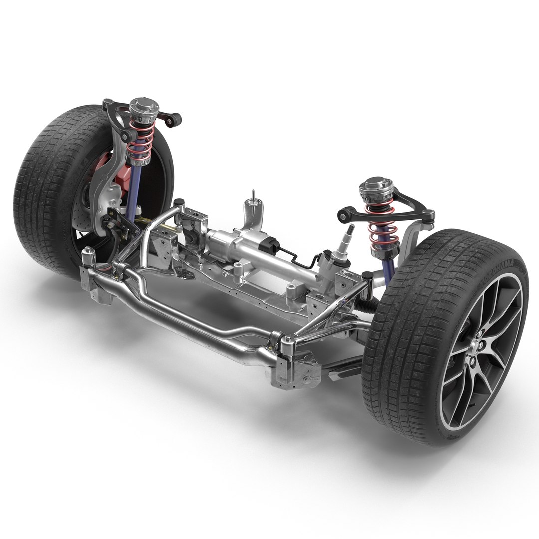 Sedan Front Suspension 3D model preview
