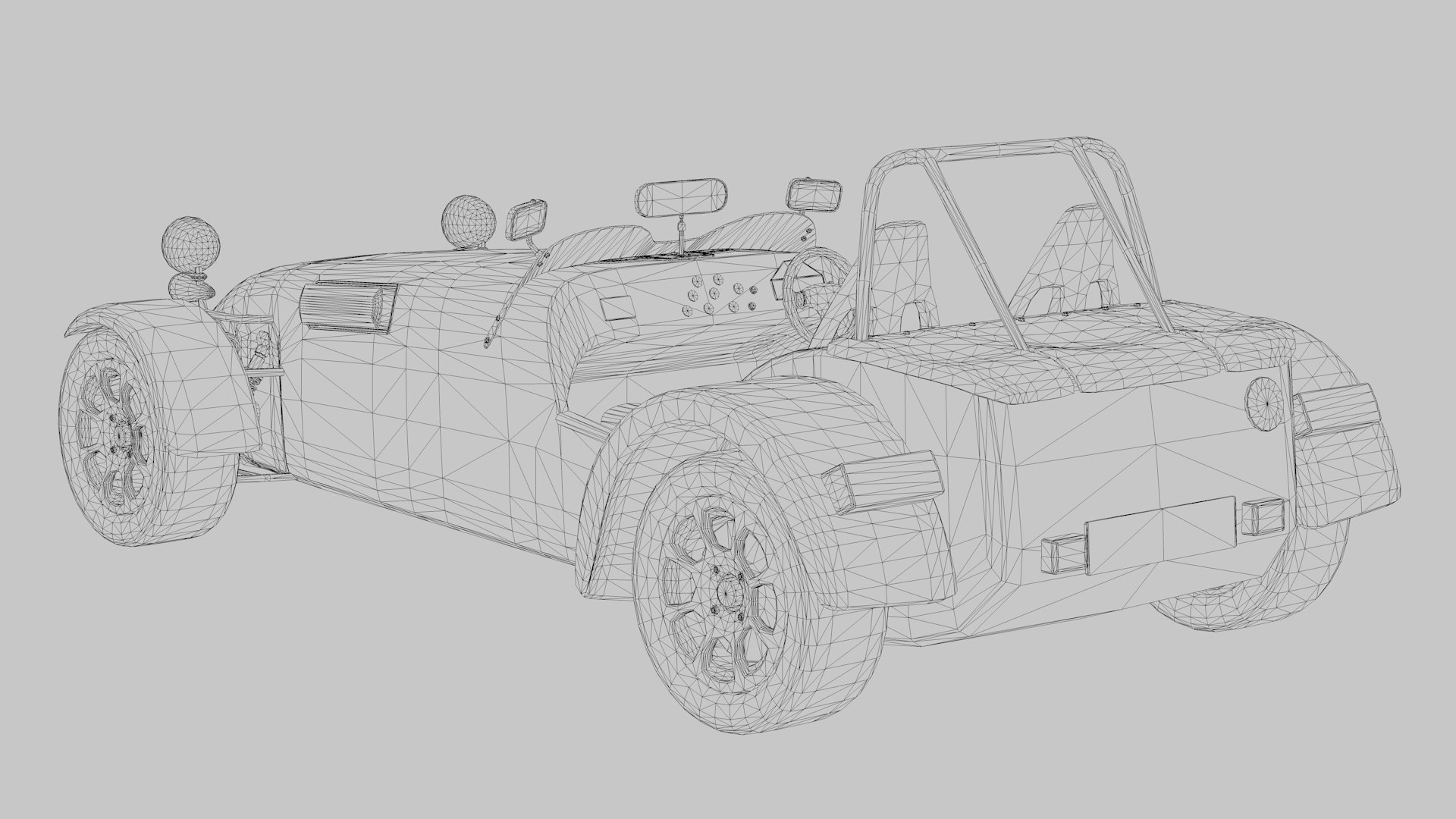 Caterham R500 Lotus 7 - Game Ready Static Model Model - TurboSquid 1830723