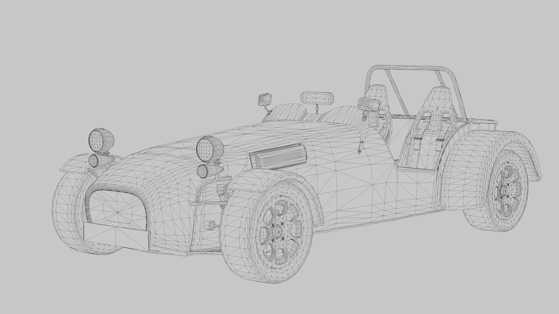 Caterham R500 Lotus 7 - Game Ready Static Model Model - TurboSquid 1830723