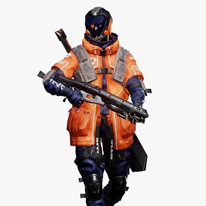 Cyberpunk Bled Robot