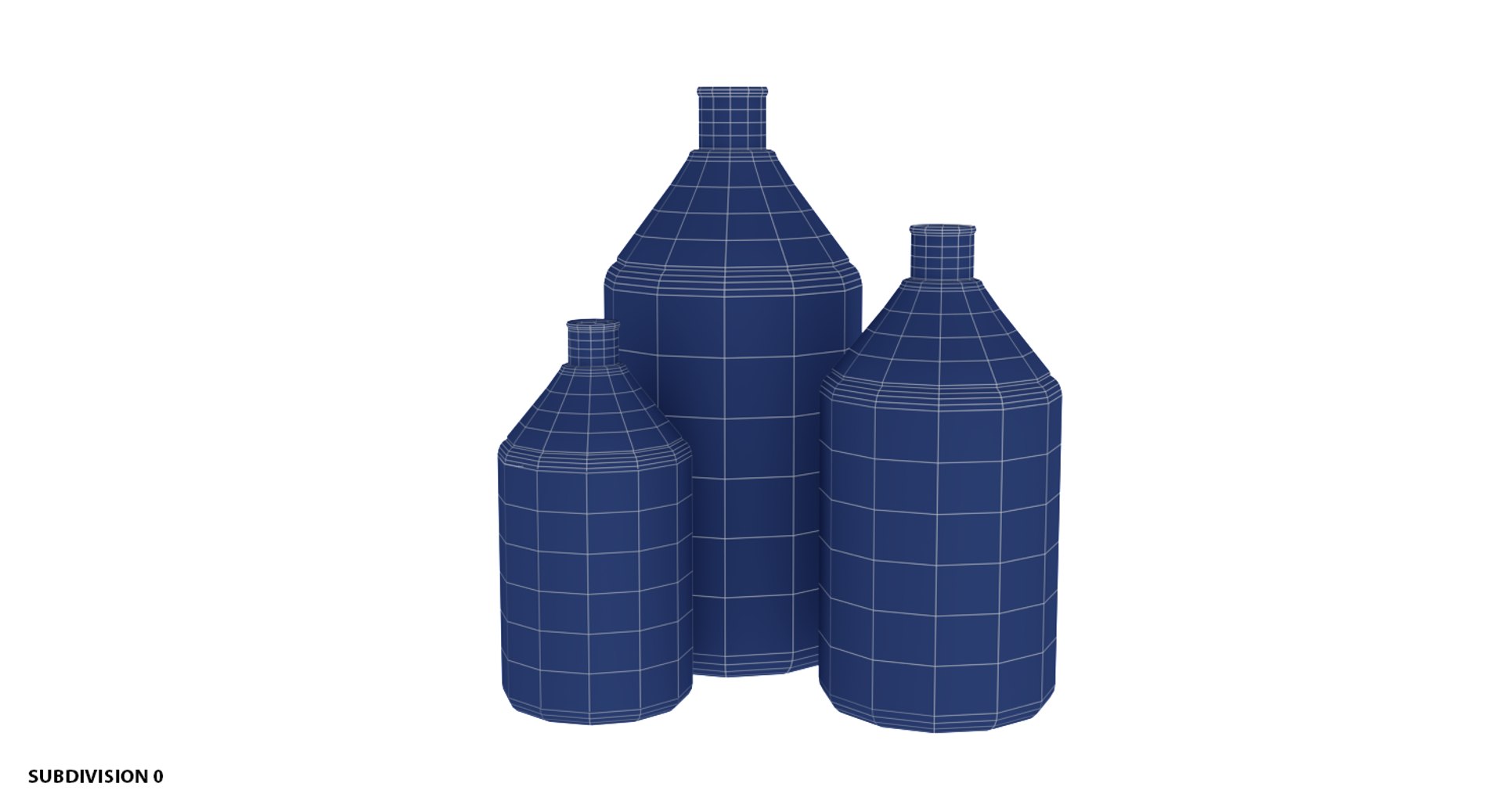 3D tooled neck bottles 3 model https://p.turbosquid.com/ts-thumb/6M/RGQwPn/STLkWqwr/wireframesub01/png/1560594866/1920x1080/fit_q87/cb0c8a119248fa50d2950de5f8a37d44f2cd7946/wireframesub01.jpg