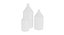 Ensemble de 3 bouteilles de col taillé - petit (250 - 1000 ml)