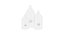 Ensemble de 3 bouteilles de col taillé - petit (250 - 1000 ml)