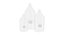 Ensemble de 3 bouteilles de col taillé - petit (250 - 1000 ml)