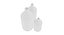 Ensemble de 3 bouteilles de col taillé - petit (250 - 1000 ml)
