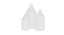 Ensemble de 3 bouteilles de col taillé - petit (250 - 1000 ml)