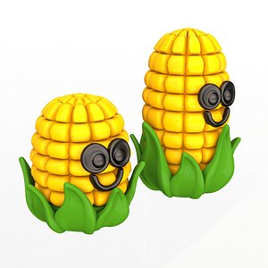 Cute Corn Buddy 3D