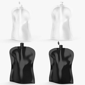 3D Cream Sachet 3D Model