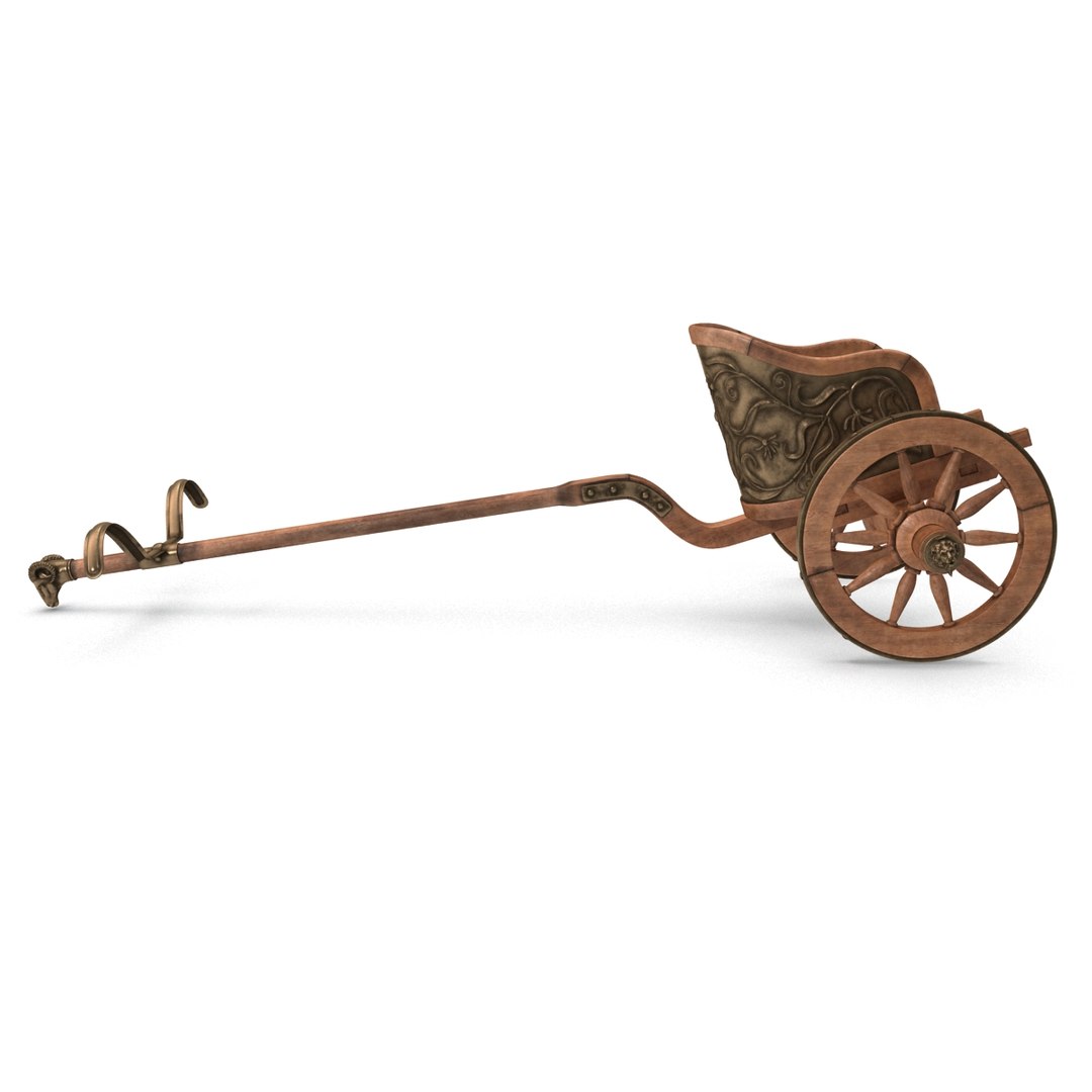 3d Model Roman Chariot Racing