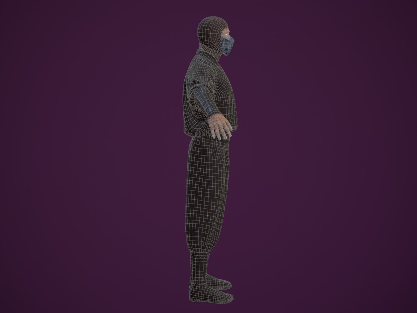 3D Model Ninja 01 Basemesh - TurboSquid 1778918