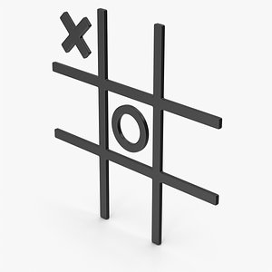 3D model Desktop Tic Tac Toe Game - TurboSquid 1782442