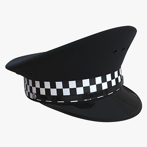3d uk police cap 3