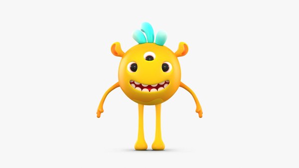 3D cartoon monsters pack model - TurboSquid 1539286