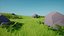 3D model Low Poly Cartoon Grass and Plants for Unity and Unreal Engine