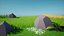 3D model Low Poly Cartoon Grass and Plants for Unity and Unreal Engine