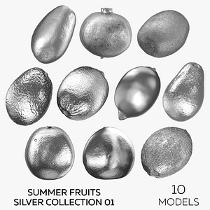 Summer Fruits Silver Collection 01 - 10 3D model