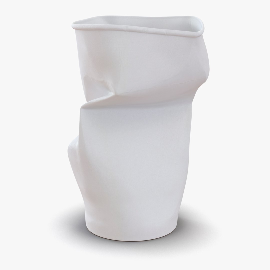 Crumpled Drink Cup 2 3D model preview