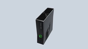 Xbox 360 with moveable disc tray