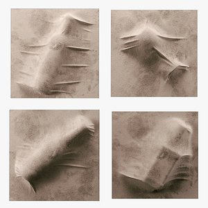 Drinkware pressing through fabric SET and Alpha displace textures