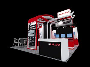 3D lilin exhibition booth: