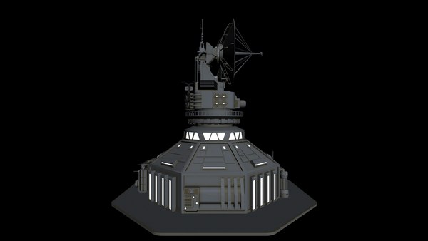 SCI-FI Radar station 3D model - TurboSquid 1829925