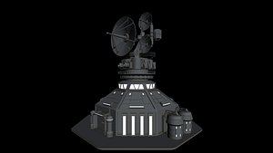 SCI-FI Radar station  3D model
