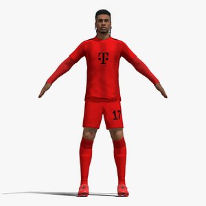 3D T-Pose Rigged Michael Olise Bayern Munich 24-25
