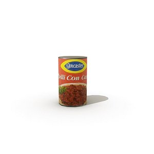 tinned chili-con-carne 3d obj