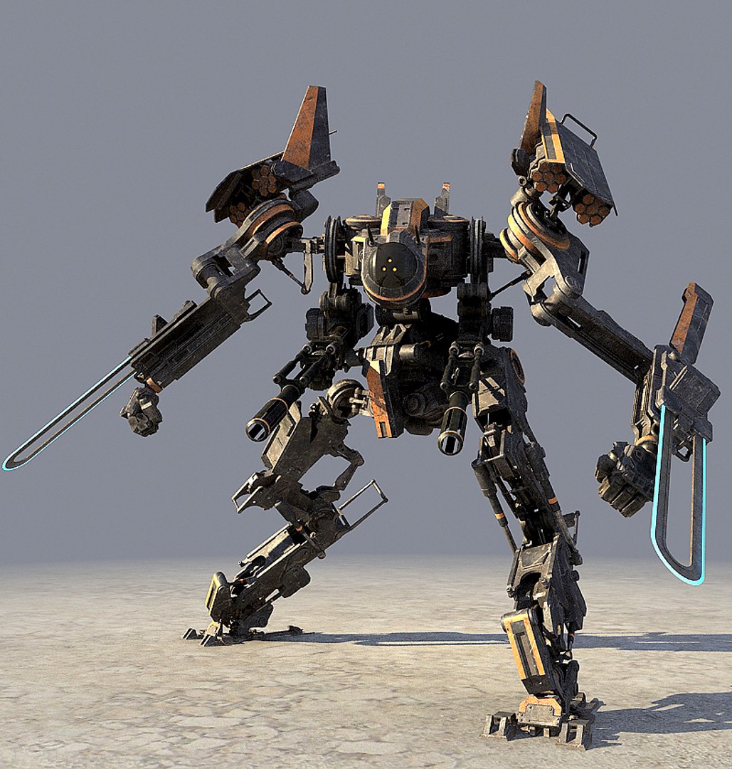 3d Robot Mech Droid Model