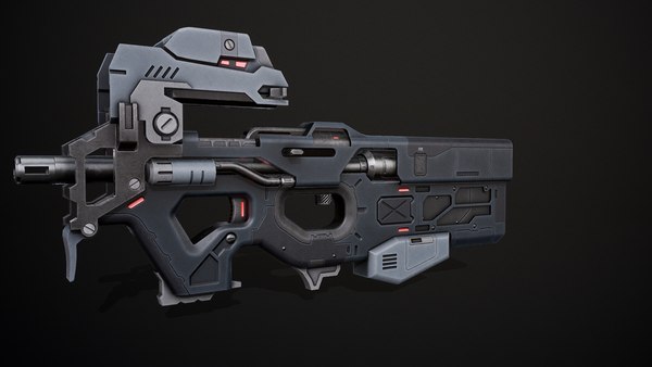 3D futuristic p90 model - TurboSquid 1580496