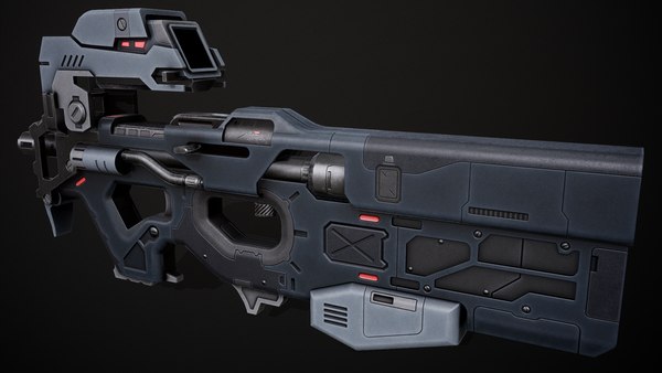 3D futuristic p90 model - TurboSquid 1580496