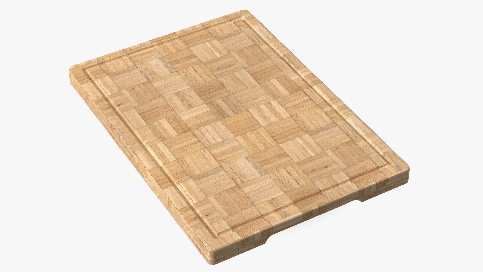 Large Bamboo Chopping Board Light 3D model preview