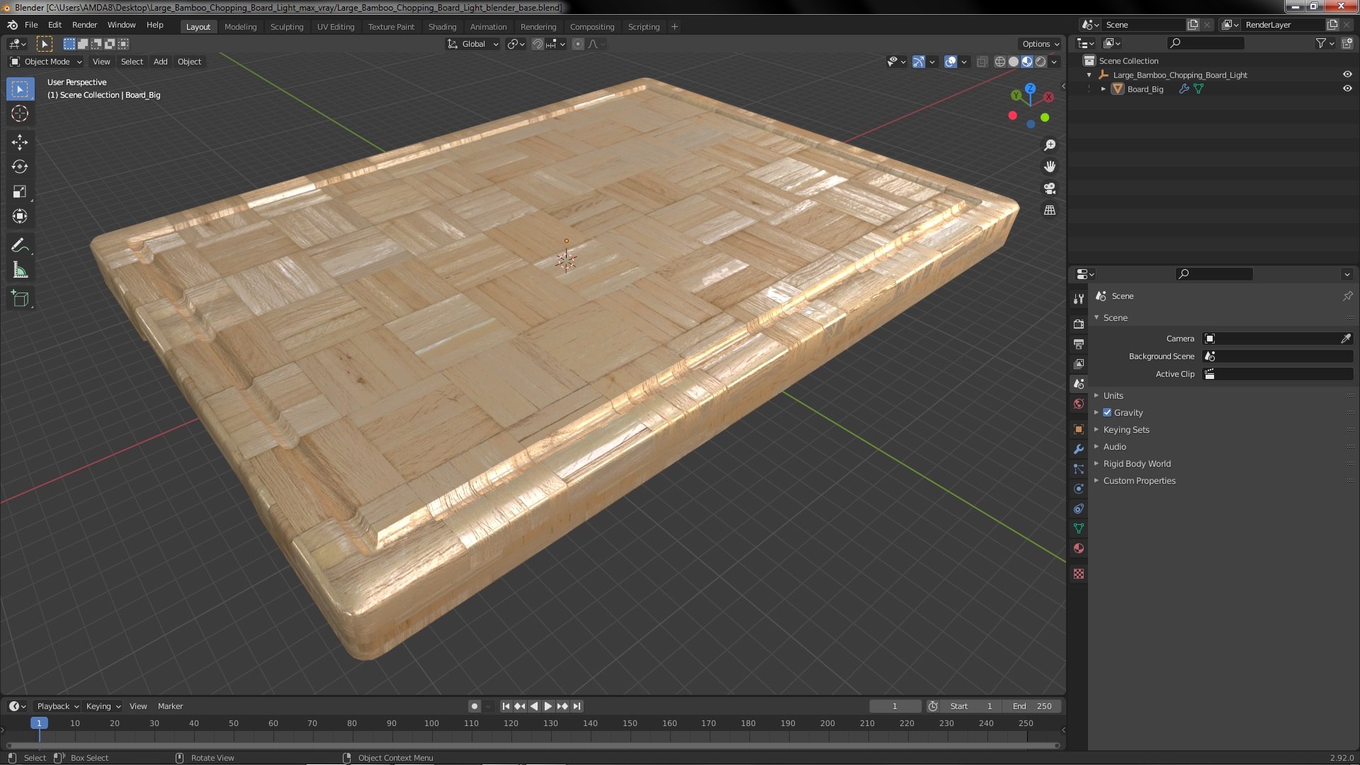 3D model Large Bamboo Chopping Board Light https://p.turbosquid.com/ts-thumb/6N/8AhdYX/tM/largebamboochoppingboardlightvray3dmodel020/jpg/1691598596/1920x1080/fit_q87/31f9bd0e6d252c31d03e4d97717fb26f62323d85/largebamboochoppingboardlightvray3dmodel020.jpg