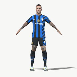 3D Rigged Marko Arnautovic Inter Milan 2025 model