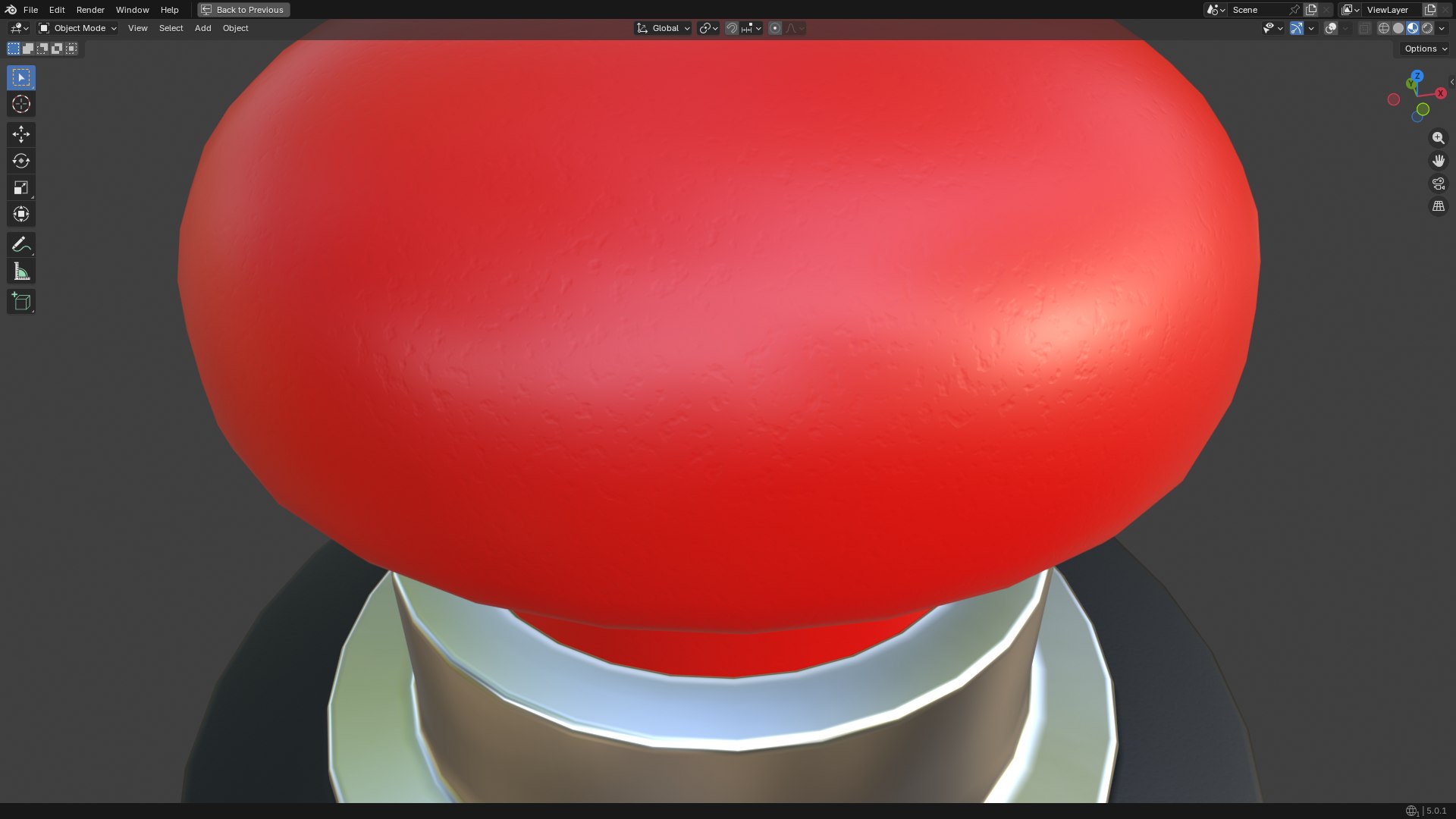 Push Button PBR 3D - TurboSquid 2515476