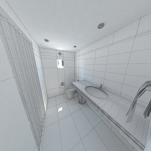 3D model bathroom