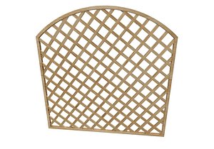 Wooden panel trellis arc
