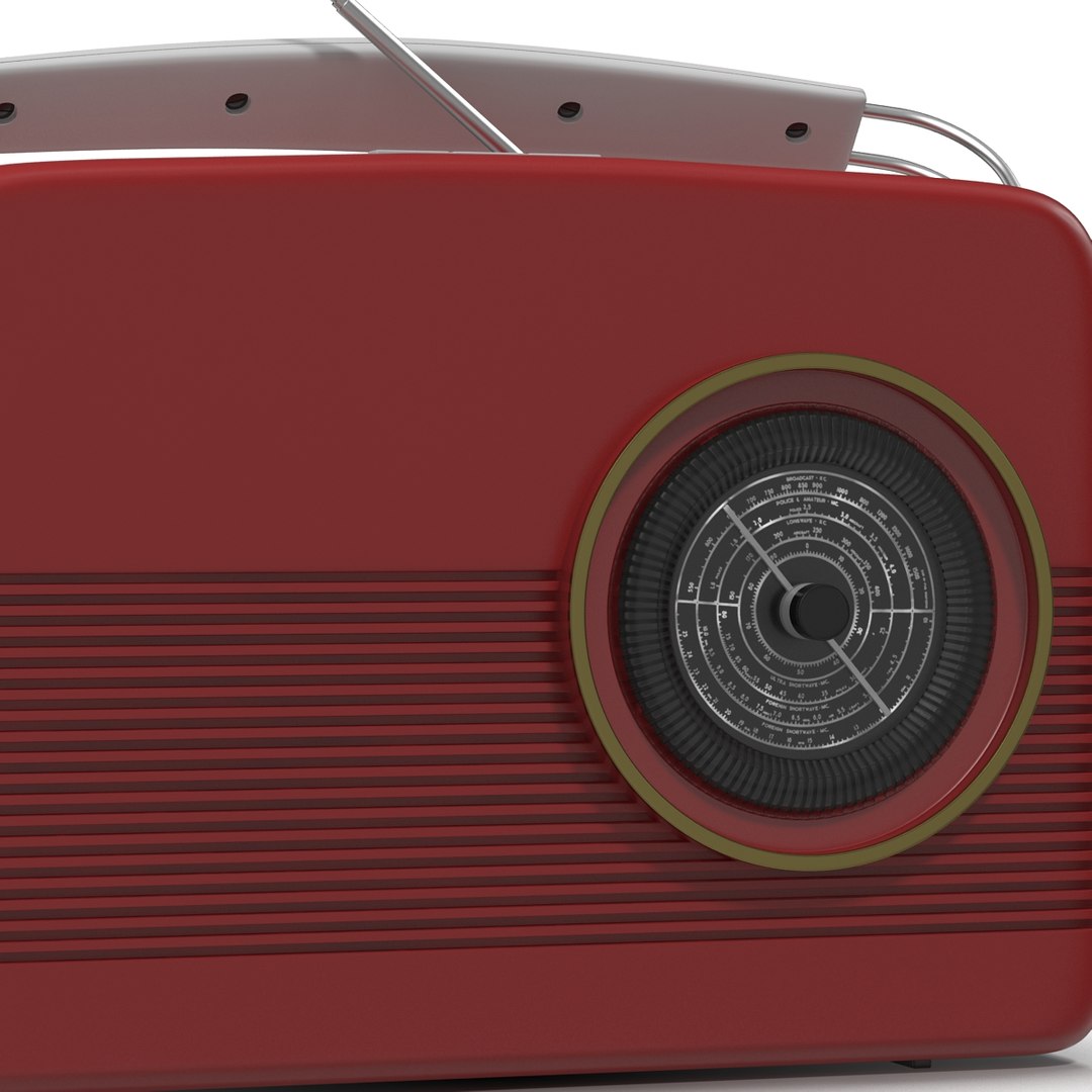 retro radio generic modeled c4d