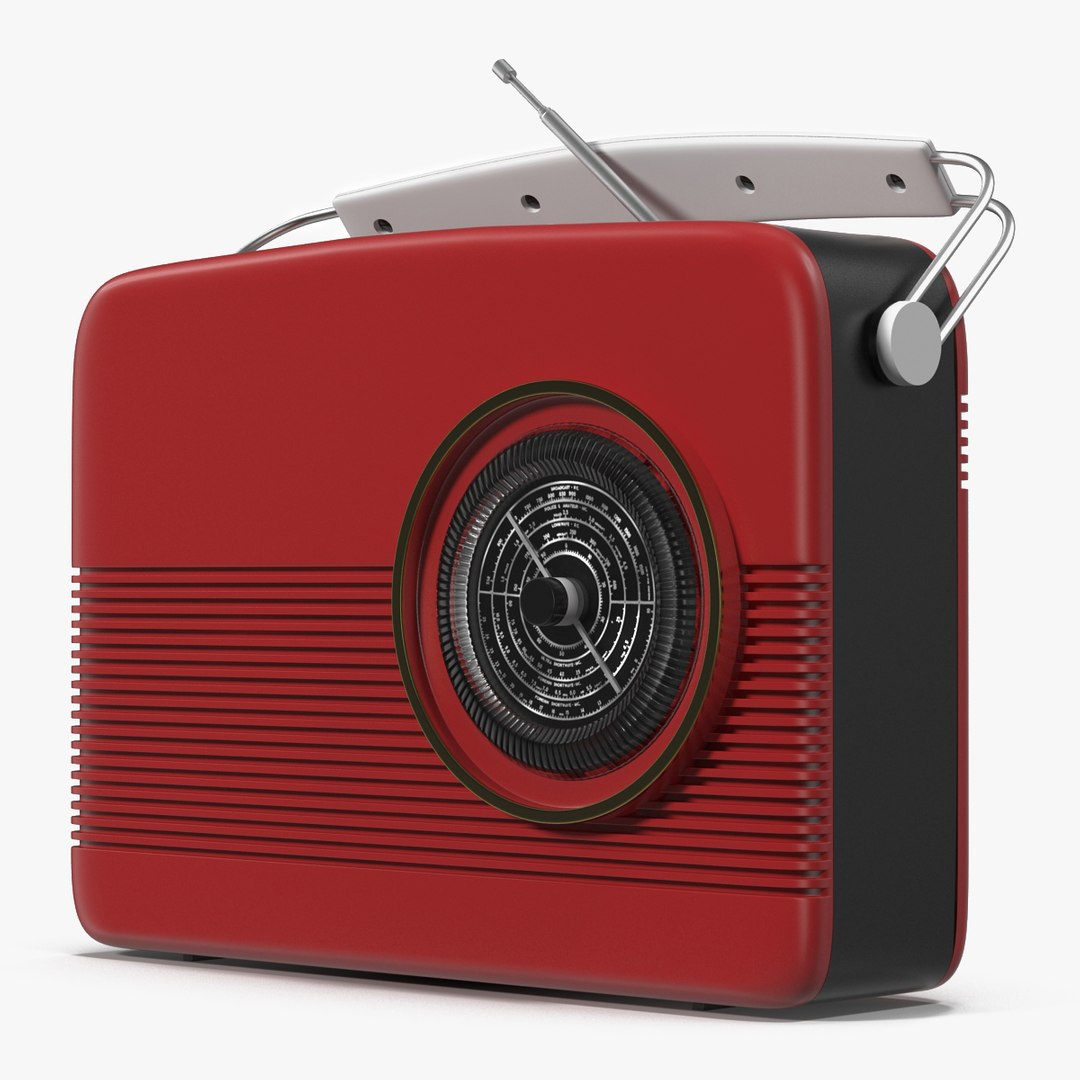 Retro Radio Generic 3D Model 3D model preview