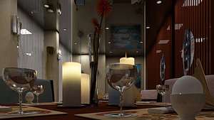 Restaurant Interior 3D model