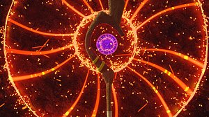 3D model Megumin Staff with animation