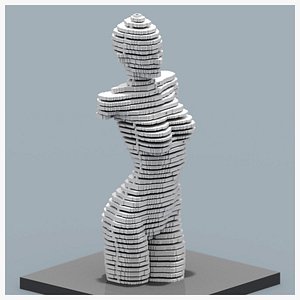 Modern Female Sculpture 3D model